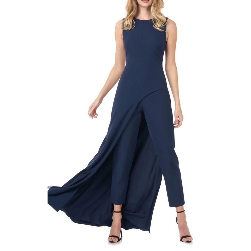 KAY‎ UNGER Davina Maxi Romper JUMPSUIT SIZE 14 $298 MIDNIGHT